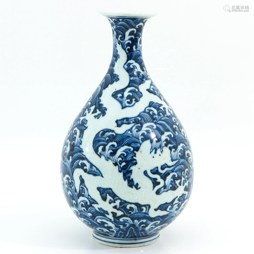 A Blue and White Vase