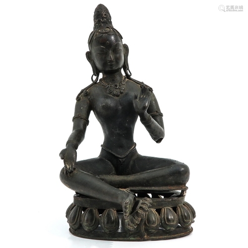 A Bronze Buddha Sculpture