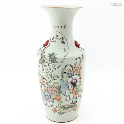 A Polychrome Decor Vase