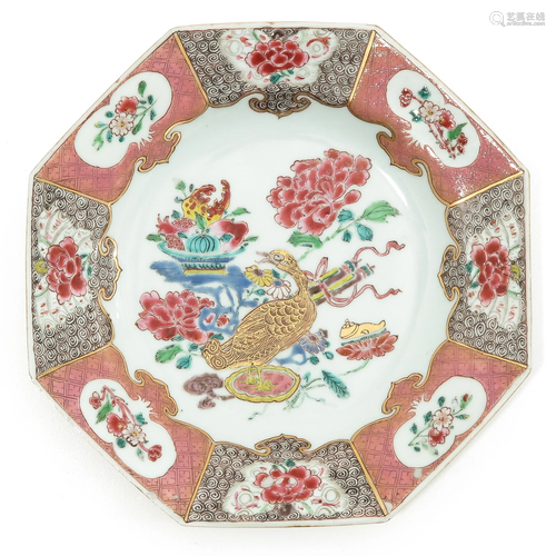 A Famille Rose Plate