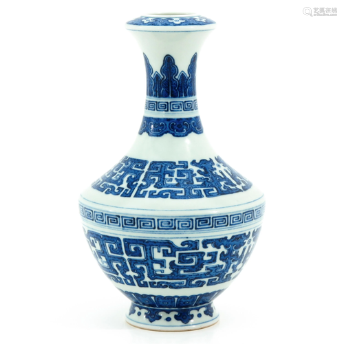 A Blue and White Vase