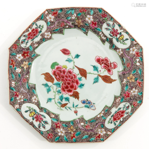 A Famille Rose Plate