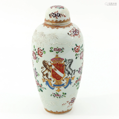 A Famille Rose Jar with Cover