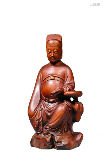 BOXWOOD FIGURE OF WENCHANG