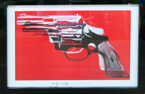 ANDY WARHOL POP ART PRINT/POSTER 'GUN