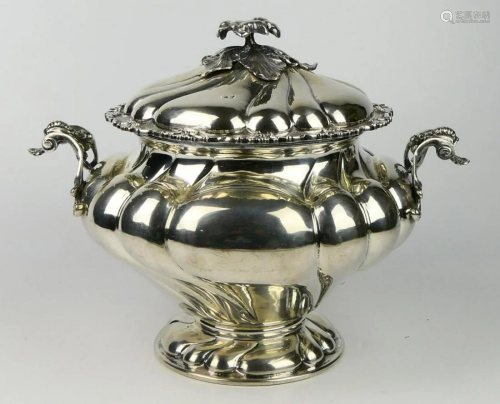 VINTAGE LG 800 STERLING CONTINENTAL COVERED TUREEN