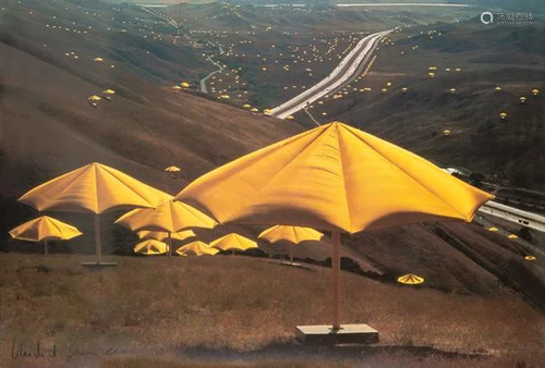 CHRISTO - The Umbrellas, Japón-EE.UU 1984-1991