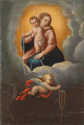 ITALIAN SCHOOL 18th century - Virgin Mary with child