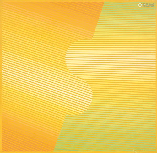 EUSEBIO SEMPERE - Yellow (Serigraphs on fabric)