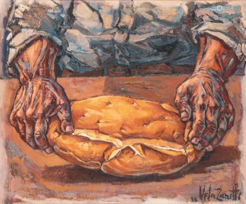 JOSÉ VELA ZANETTI - Hands and bread