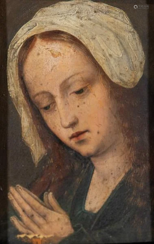 FLAMENCO SCHOOL 16 th century - The Virgin in Prayer