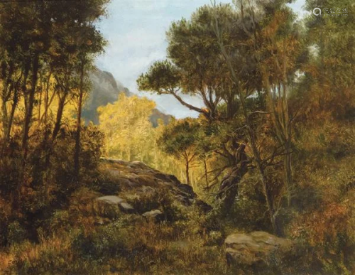 SPANISH SCHOOL 20th Century Landscape Oil on canvas