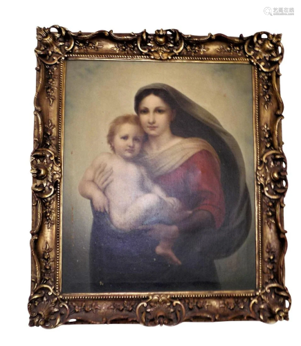 MADONNA AND CHILD PAINTING