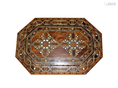 VINTAGE ANGLO INDIAN MARQUETRY BOX