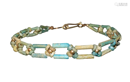 ANCIENT FAIENCE BEAD BRACELET