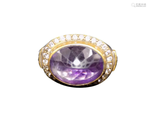 AMETHYST COCKTAIL RING