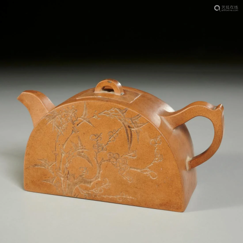 Chinese School, yixing wadang-form teapot