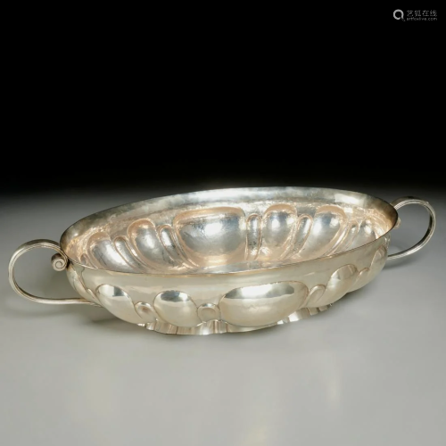 Massive Mendoza .900 silver centerpiece bowl