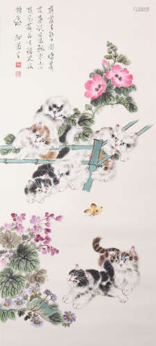 The Picture of Cat Painted by Sun Jusheng