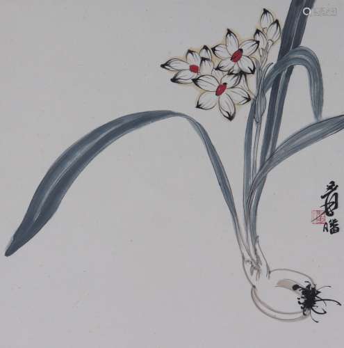 The Picture of Floral Painted by Qi Baishi