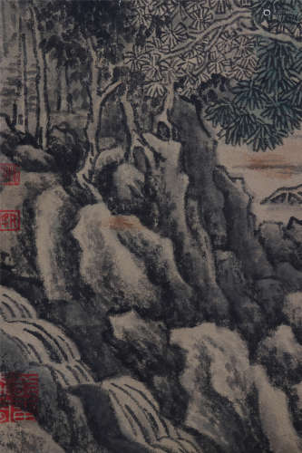 The Picture of Landscape Painted by Wang Jian