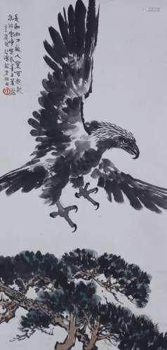 The Picture of Eagle Painted by Xu Beihong