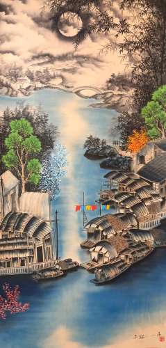 The Picture of Landscape Painted by Wu Guanzhong