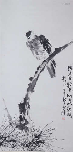 The Picture of Eagle Painted by Wang Xuetao