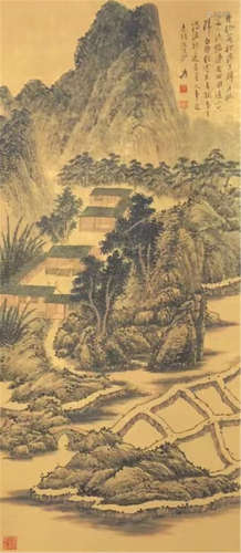 The Picture of Landscape Painted by Zhang Daqian