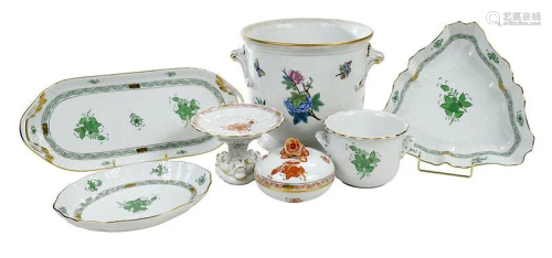 Seven Pieces of Herend Porcelain