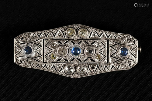 White gold Brooch