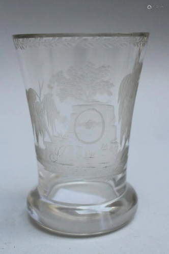 Empire transparent glass beaker
