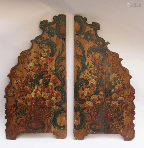 Pair of Venetian panels