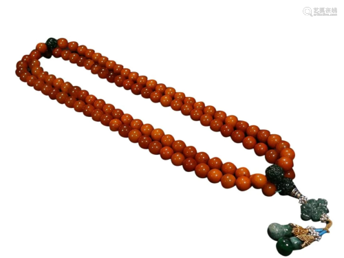 AMBER 108-COUNTS ROSARY