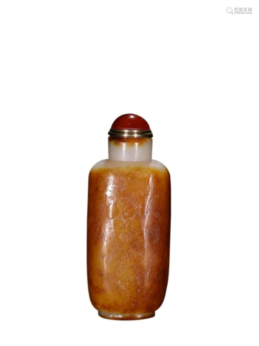 HETIAN JADE SNUFF BOTTLE