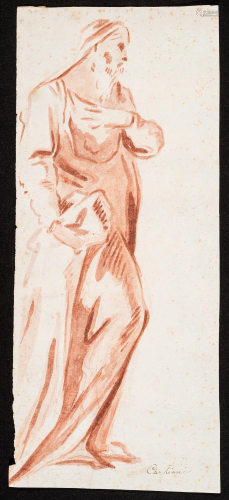 CARPIONI. Prophet. Sketch by Tintoretto. Drawings.