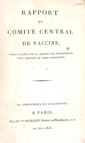 Vaccination. AA.VV. Rapport du Comit� Centrale de