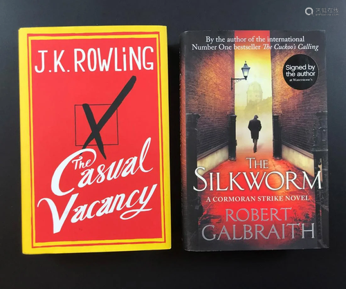 J.K. ROWLING. Lot of four works with signatures.