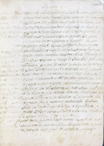 Manuscript poem. MARTELLO. Il Femia sentenziato.