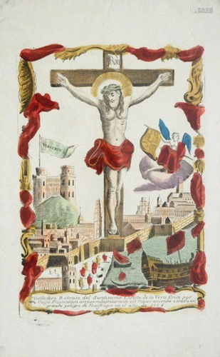 Popular Print. REMONDINI. Cristo crocifisso di Vera