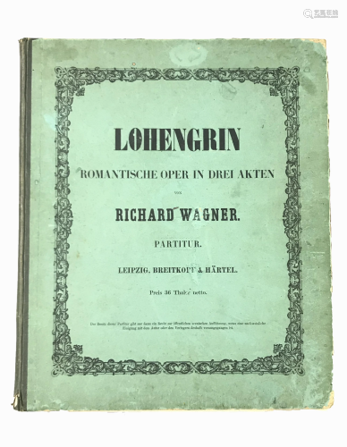 WAGNER. Lohengrin, Romantische Oper in drei Akten...