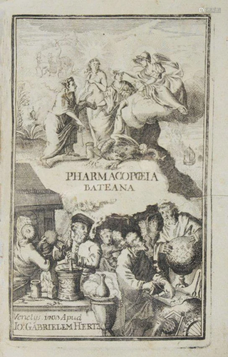 Pharmacopoeia. BATE. Pharmacopoeia Bateana.