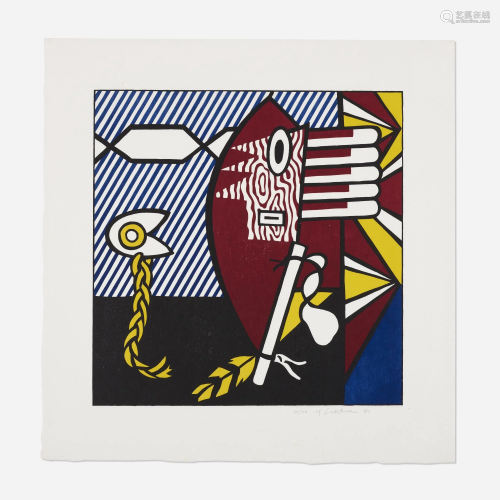 Roy Lichtenstein, American Indian Theme I