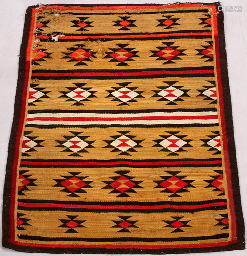 NAVAJO, WOOL RUG, W 43