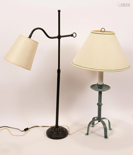 BLACK IRON TABLE LAMP H 33