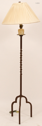 HAND WROUGHT IRON FLOOR LAMP H 5'10