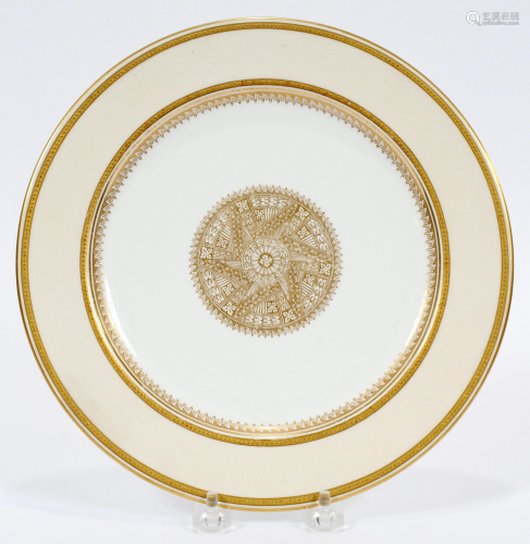 ROYAL WORCESTER PORCELAIN PLATE RETAILED BY TIFFA…