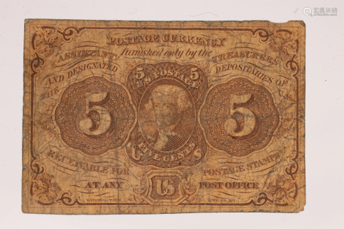 U.S. .05C FRACTIONAL PAPER CURRENCY NOTE H2