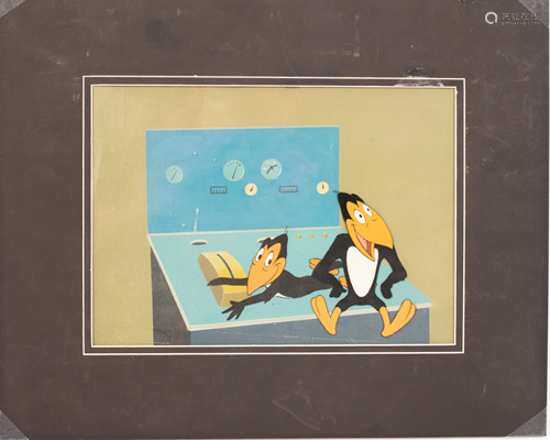 U.S, ANIMATION CEL UNFRAMED PICTURE SIGNED CERTIFI…