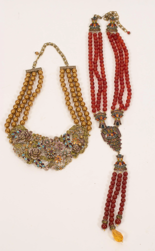 HEIDI DAUS, CRYSTAL BEAD NECKLACES, TWO H 14
